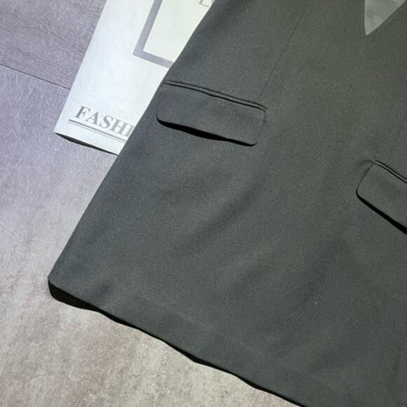 Maison Margiela V-neck sleeveless wool dress - Picture 6 of 9